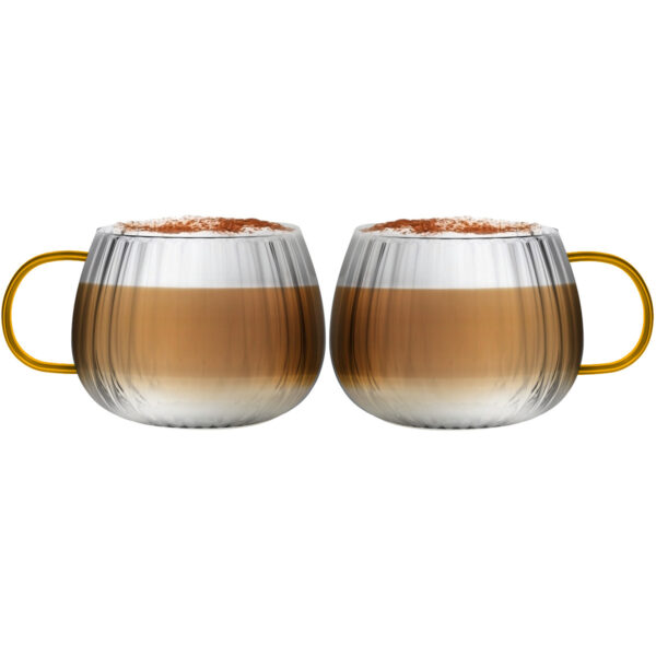 Komplet 2 szklanek z żółtym uchem 350 ml Tulip 1227