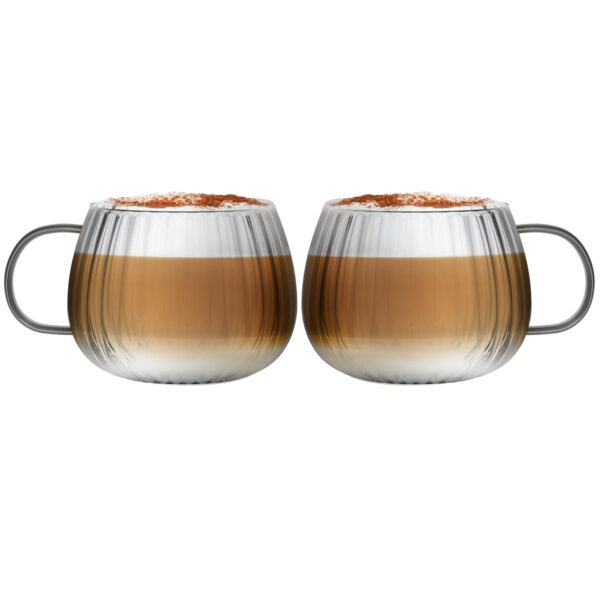 Komplet 2 szklanek z szarym uchem Tulip 350 ml 1203