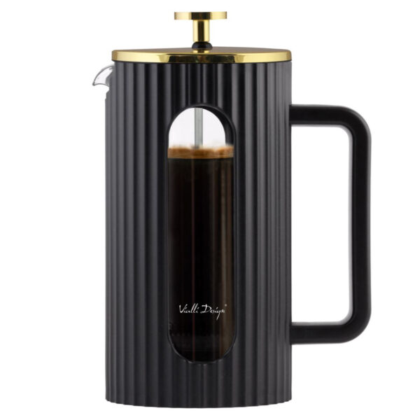 Zaparzacz do kawy i herbaty 1000ml czarno/złoty Livio 1715